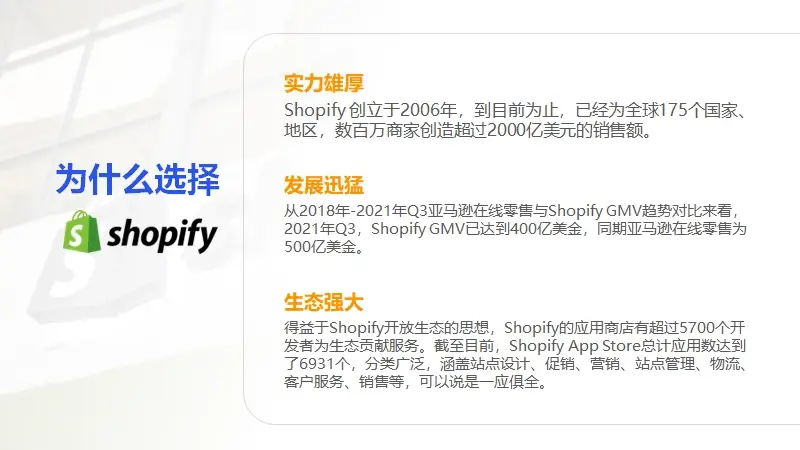 选择Shopify的3大理由