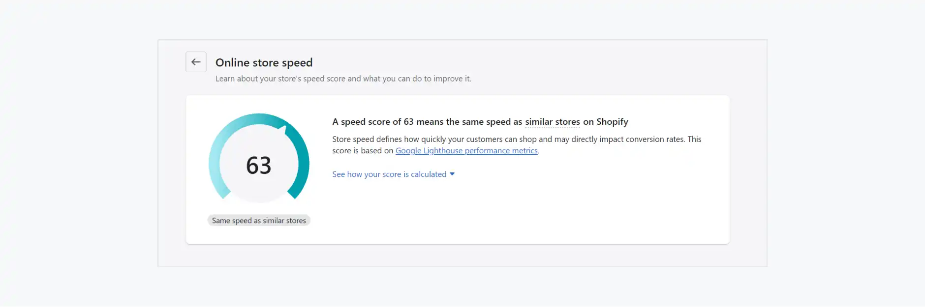 Shopify速度报告样例
